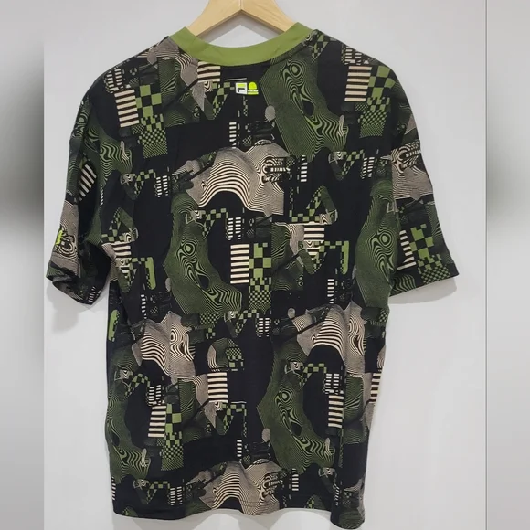 Fila VR46 Oversized Riders Academy Graphic Green T-Shirt Size XS - Picture 4 of 12